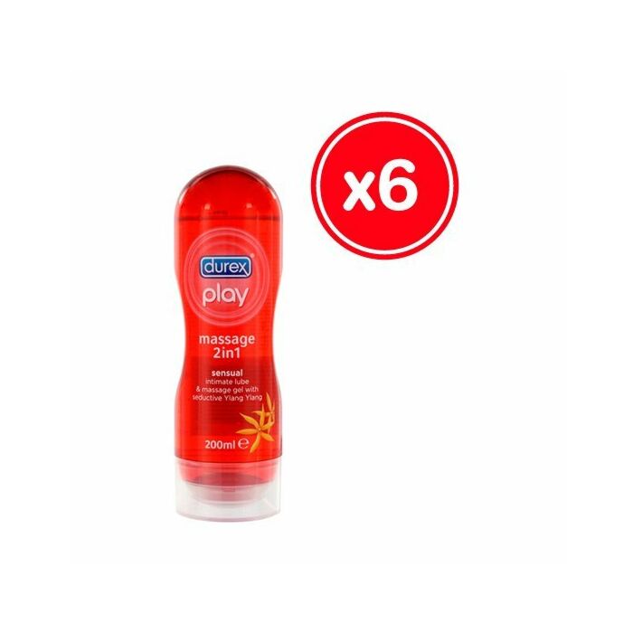 Durex play massage sens 200 ml x 6 uds