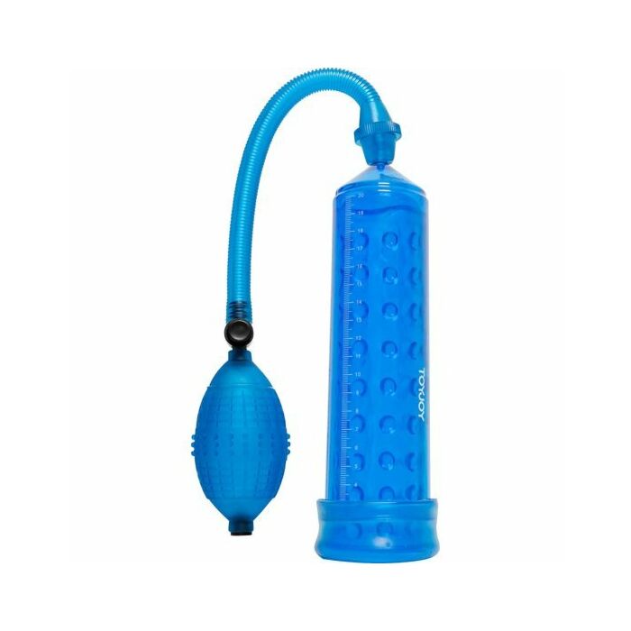 Power massage pump w. sleeve blue