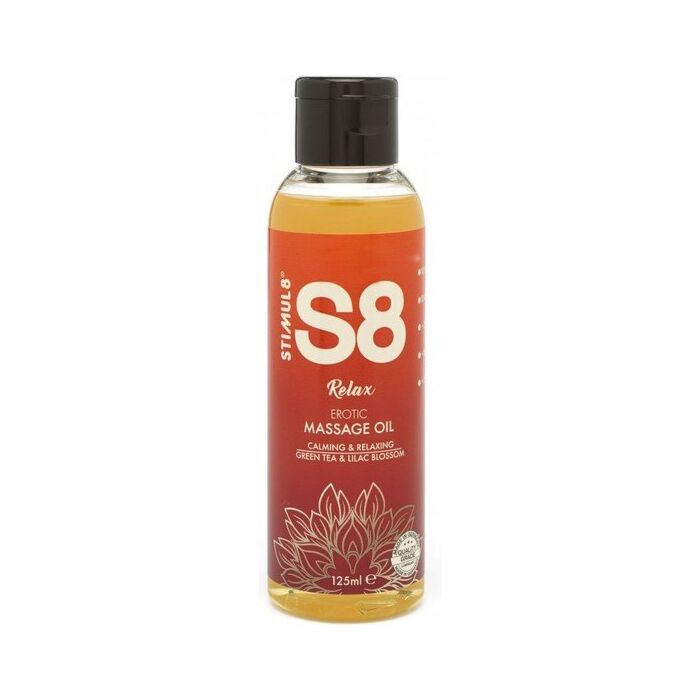 S8 massage oil green tea & lilac blossom 125ml