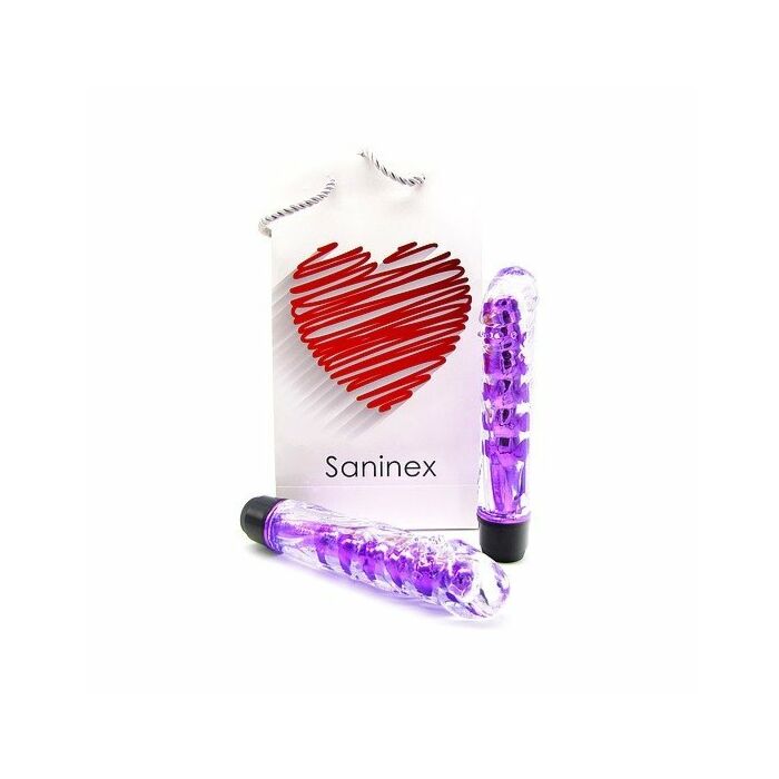 Saninex vibrator fantastic reality purple and clear
