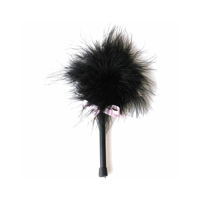 Secretplay black marabou duster