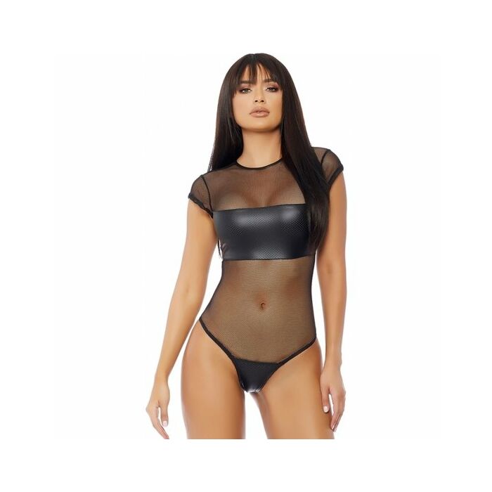 Short sleeve bodysuit - black