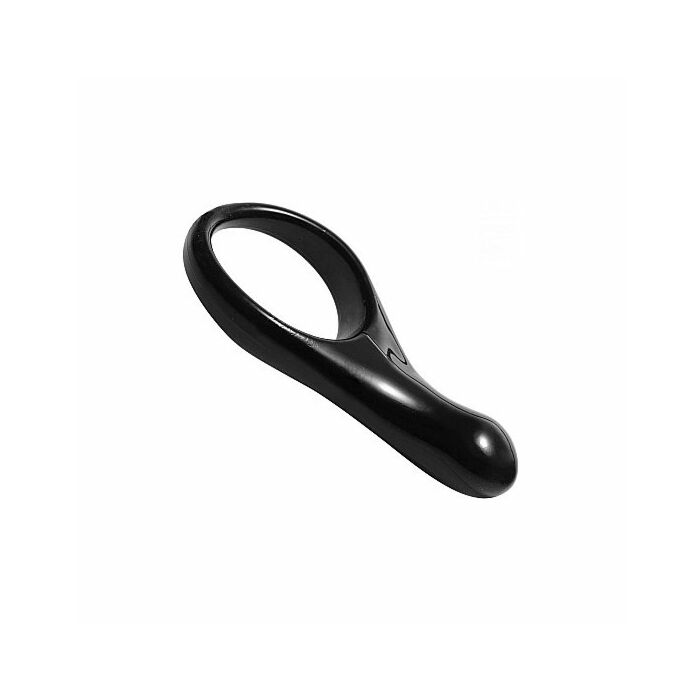 Captain taint stimulating cock ring - black
