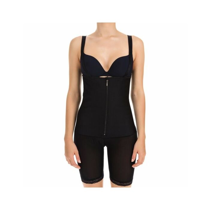 Corset latex shape culotte negro