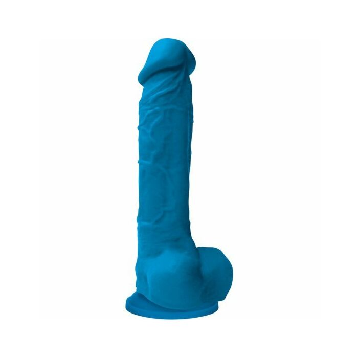 Colours pleasure dildo 8 inch blue