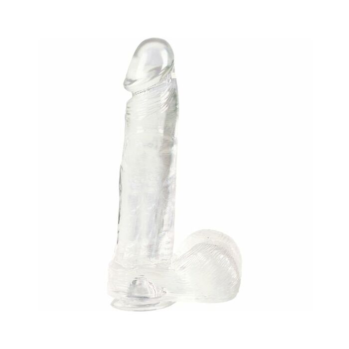 Dong w/suction cup clear 8 inch