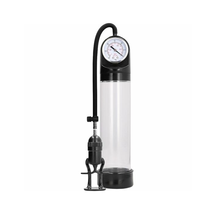Deluxe pump with advanced psi gauge - transparent