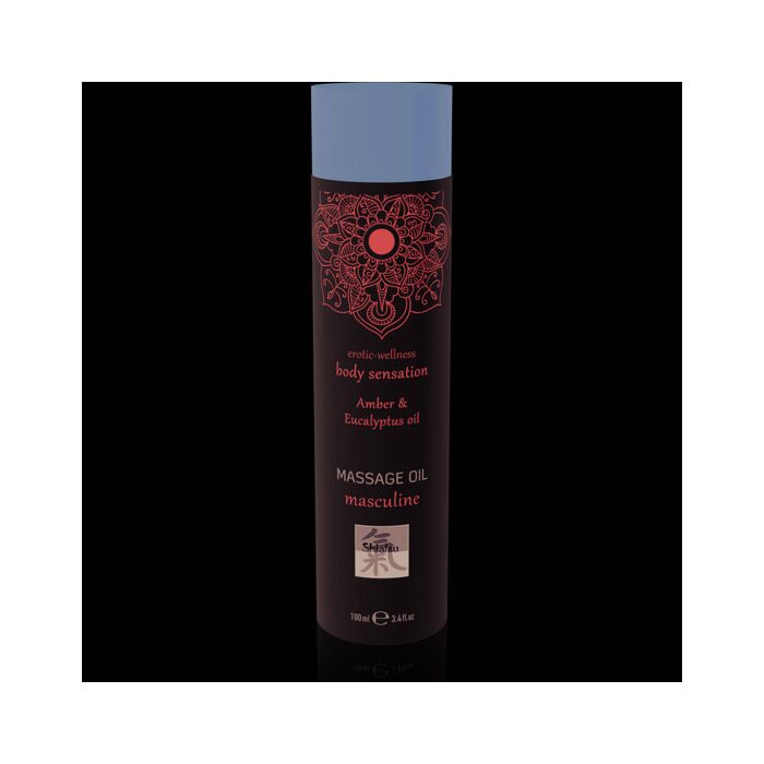 Shiatsu massage oil masculine - amber & eucalyptus oil 100ml