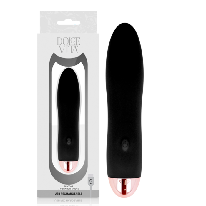 Rechargeable Eclipse Vibrator - Black 7 Speeds