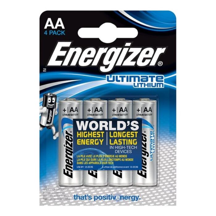 Energizer Ultimate AA 1.5V Batteries (Pack of 4)