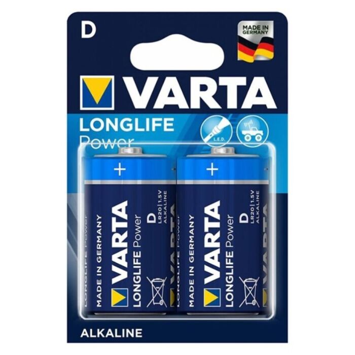 Varta Longlife LR20 Alkaline Battery - Double Pack