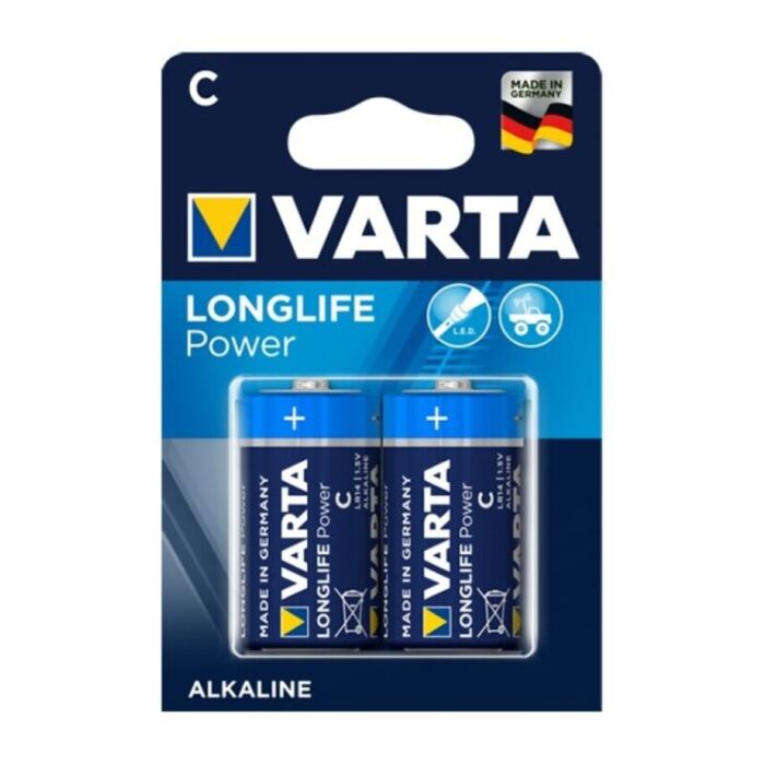 Varta Longlife LR14 Batteries - Double Pack