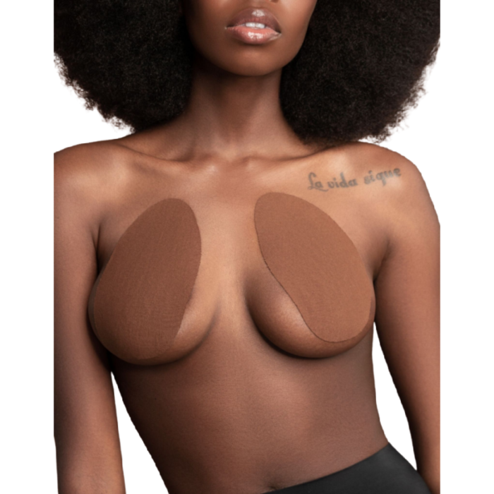 ByeBra Satin Enhances Breasts