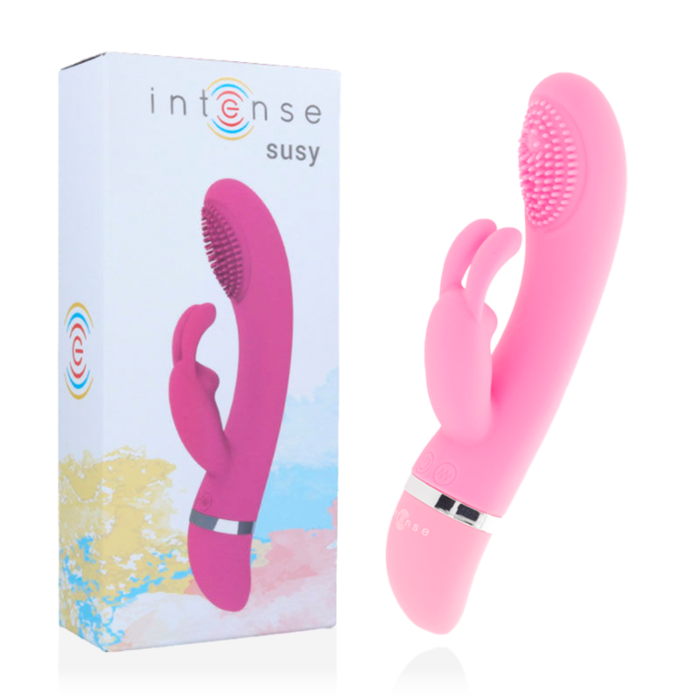 Intense Vibrating Suzy Pink Oscillating Vibrator