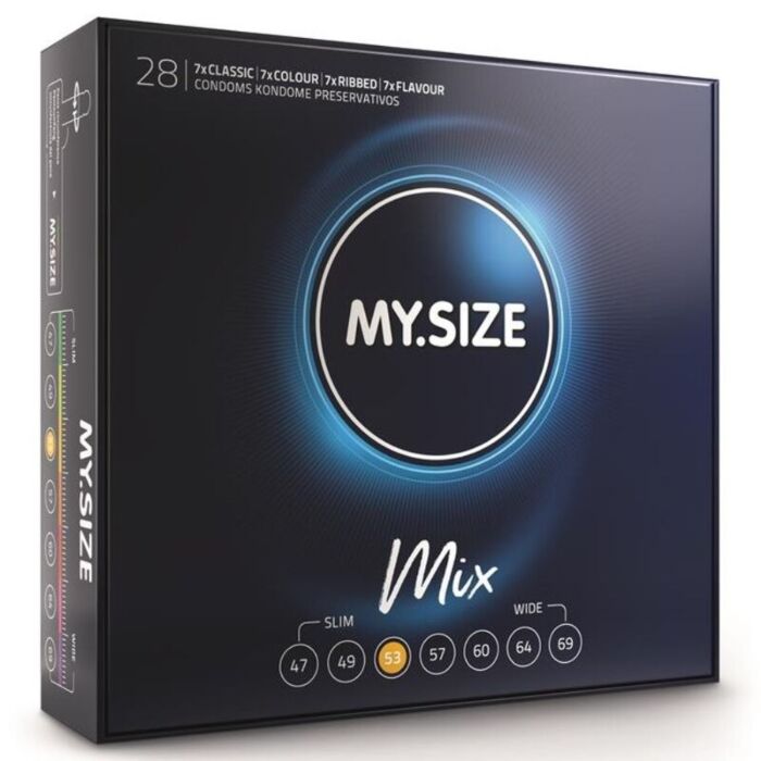 MySize 53mm Condoms Mix Pack - 28 units