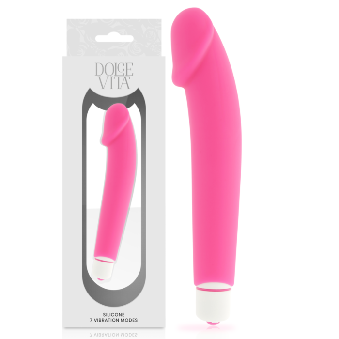 Seductive Pink Realistic Vibrator