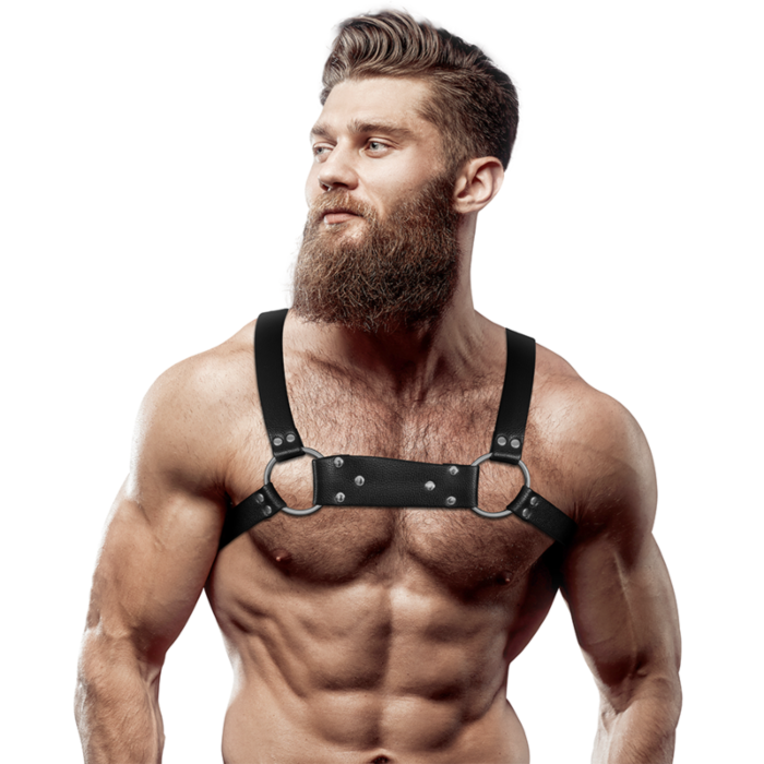 Bulldog Eco-Leather Harness Men Size M/L - Rebel Submission