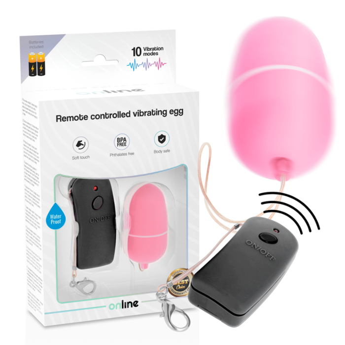 Pink Remote Control Vibrating Egg