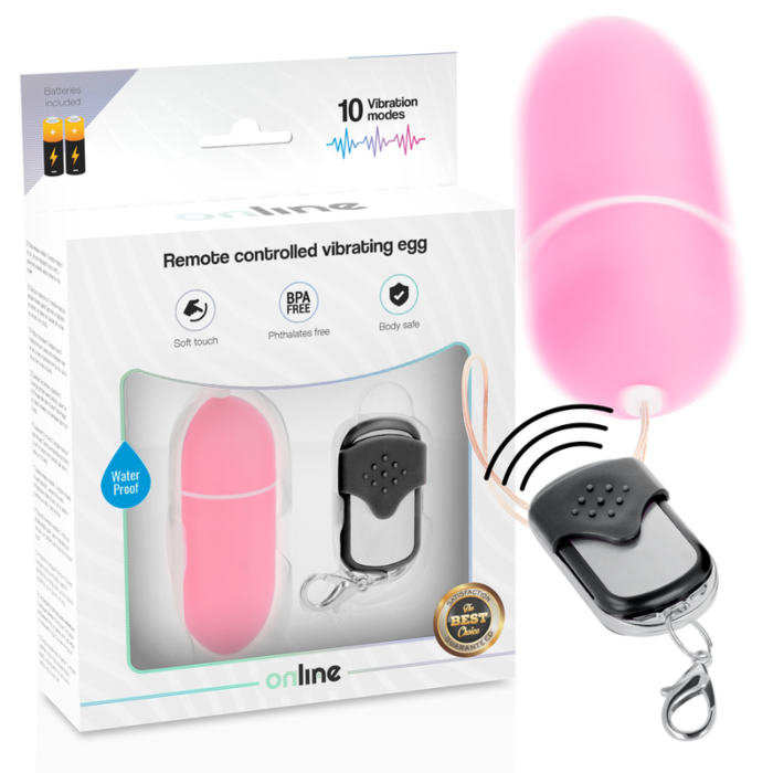 Pink Remote Control Vibrating Egg