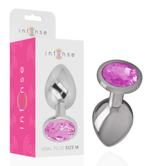 Rose Alumina - Metal Anal Plug with Crystal