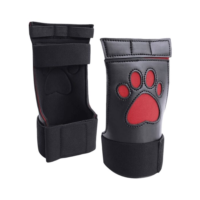 Red Puppy Paw Gloves