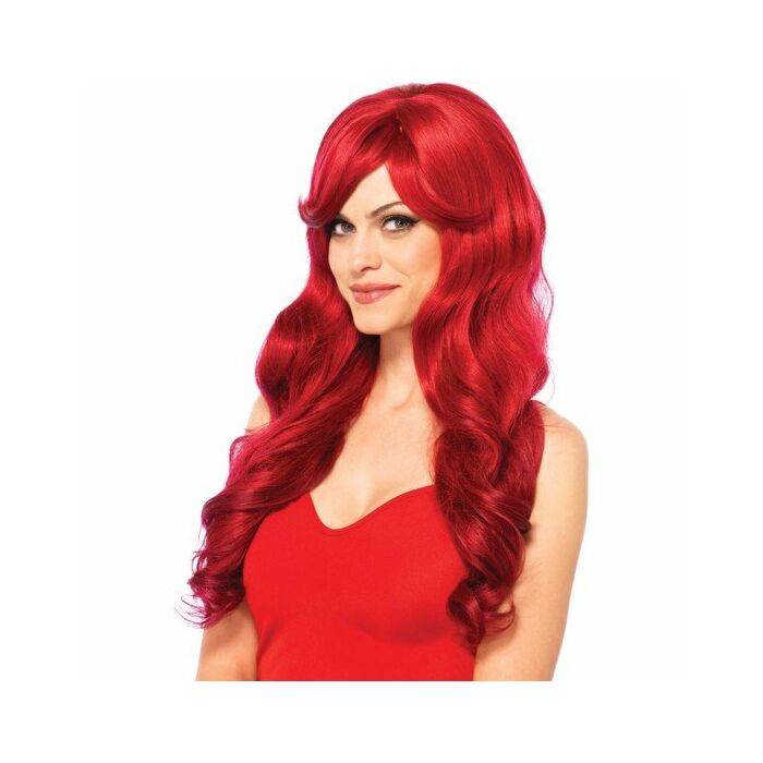 Leg avenue long wavy red wig