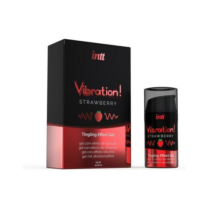 Intt strawberry liquid vibrator 15ml