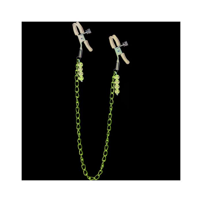 Chain nipple clamps purple