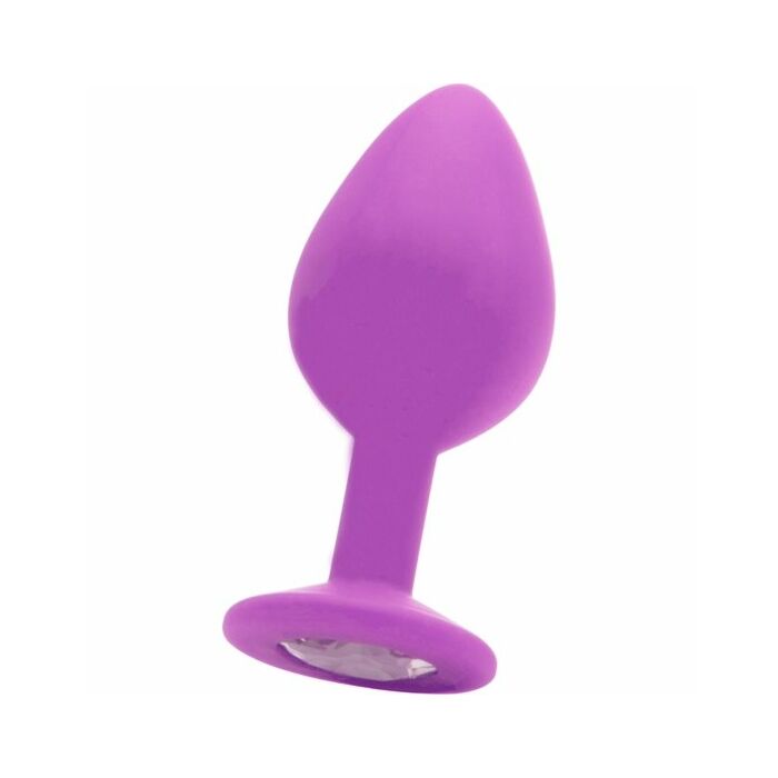 Large diamond butt plug - purple