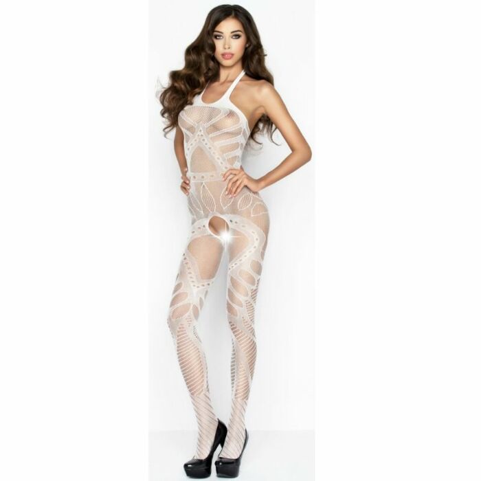 Passion woman bs037 bodystocking white one size