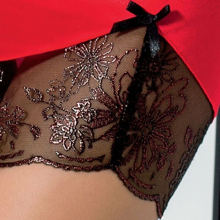 Passion brida chemise & thong red l/xl