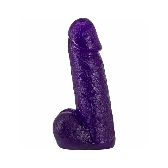 Realistic penis with testiculos - 18cm - morado
