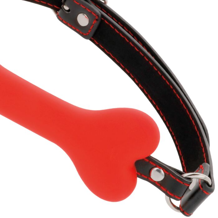 Red Dark Ball Gag