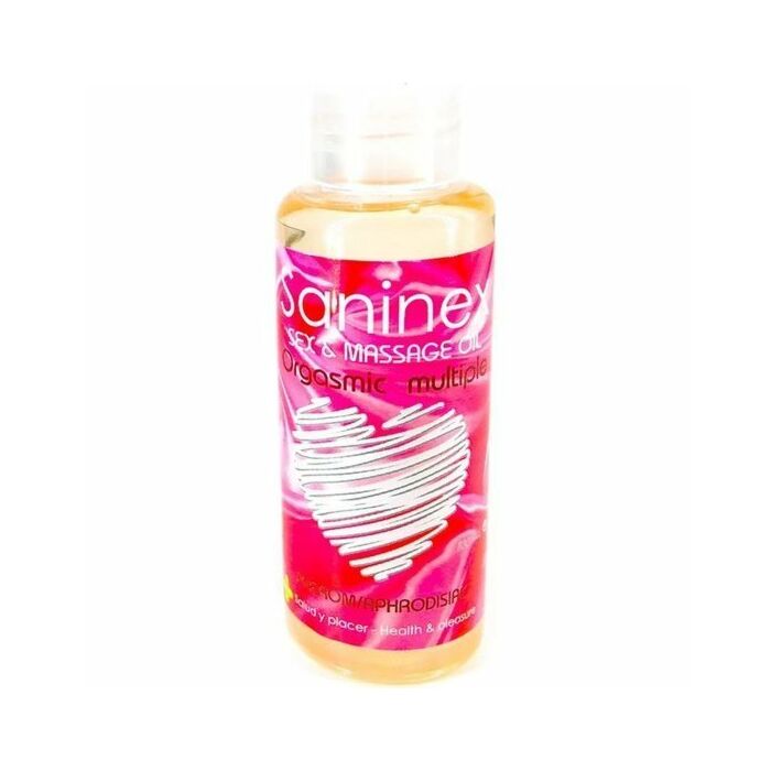 Saninex orgasmic multiple sex and massage oil 100 ml