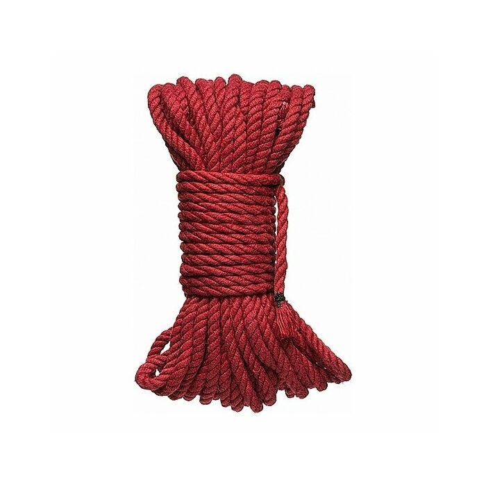 Kink - 6mm hemp bondage rope - 50 ft. red