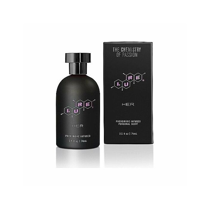 Lure black label for her, pheromone scent botlle - 74ml