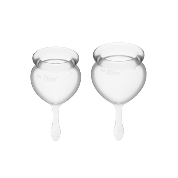 Satisfyer feel good kit copa menstrual transparente 15+20ml