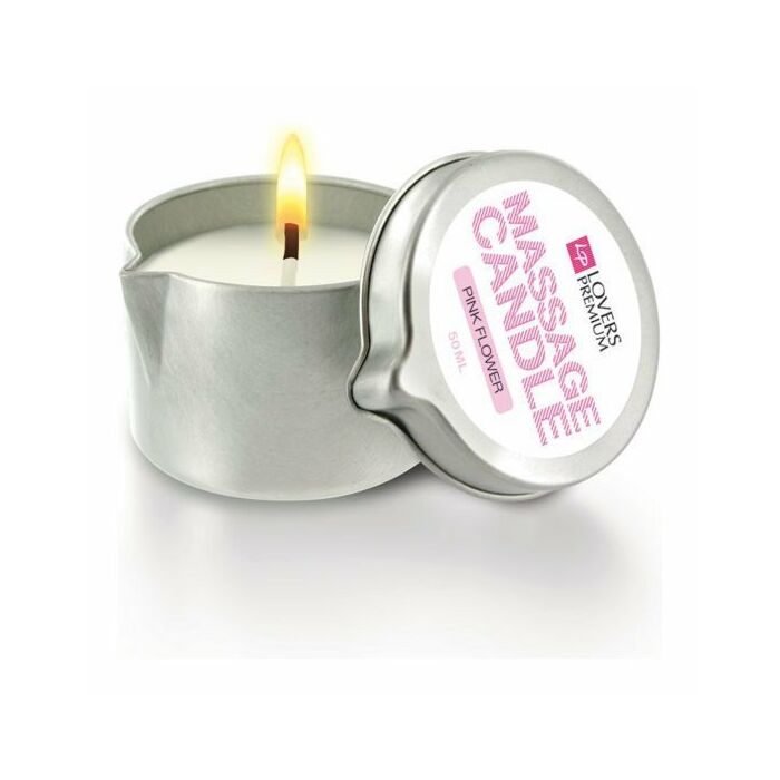 Loverspremium - massage candle pink flower