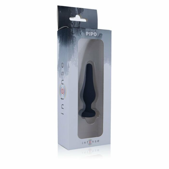Intense anal plug pipo s silicone black 10cm