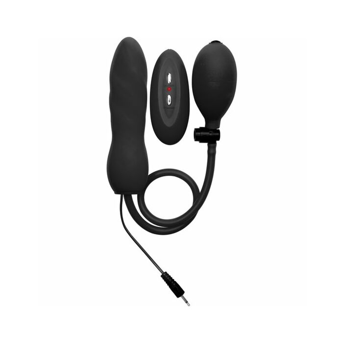 Ouch inflatable vibrating silicone twist black