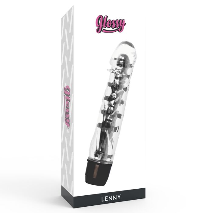 Glossy lenny vibrator black