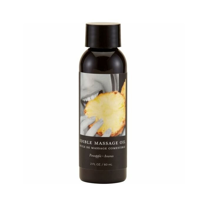 Earthly body pineapple  edible massage oil - 60ml