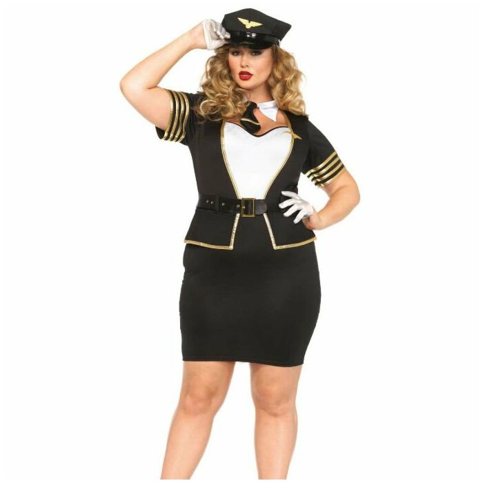 Leg avenue mile high pilot plus size 1x/2x