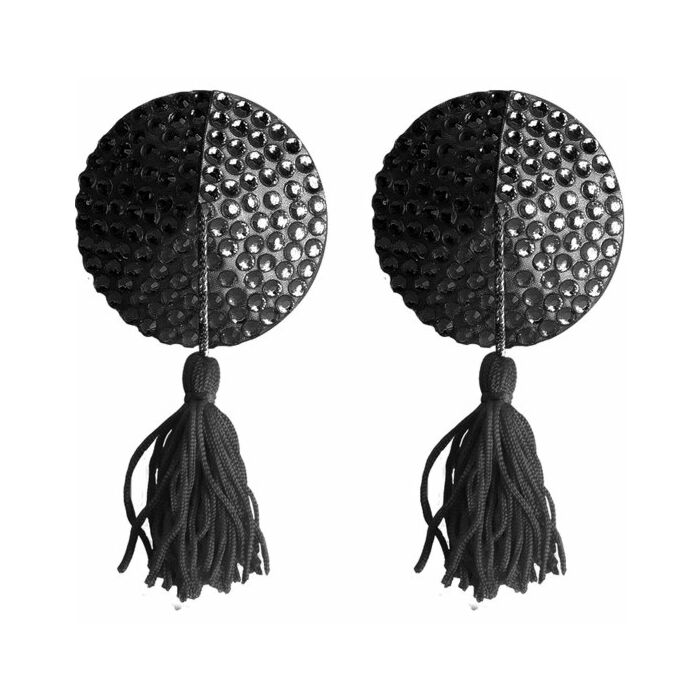 Nipple tassels round black
