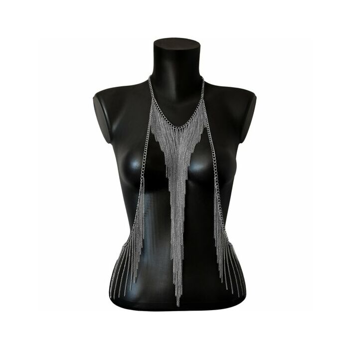 Body chain multicapa triángulo plata