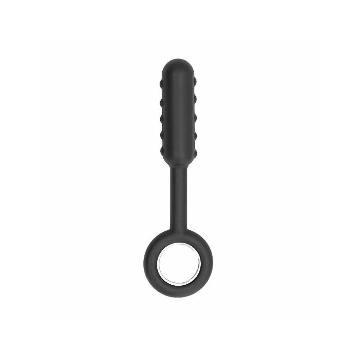 Sono - no. 61 - dildo with metal ring - black