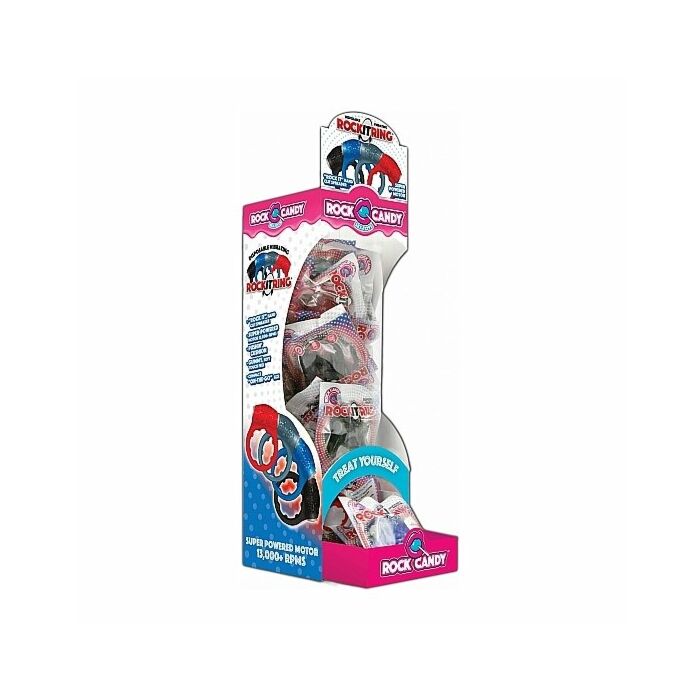 Rock it display disposable vibrating ring - 24 assorted units
