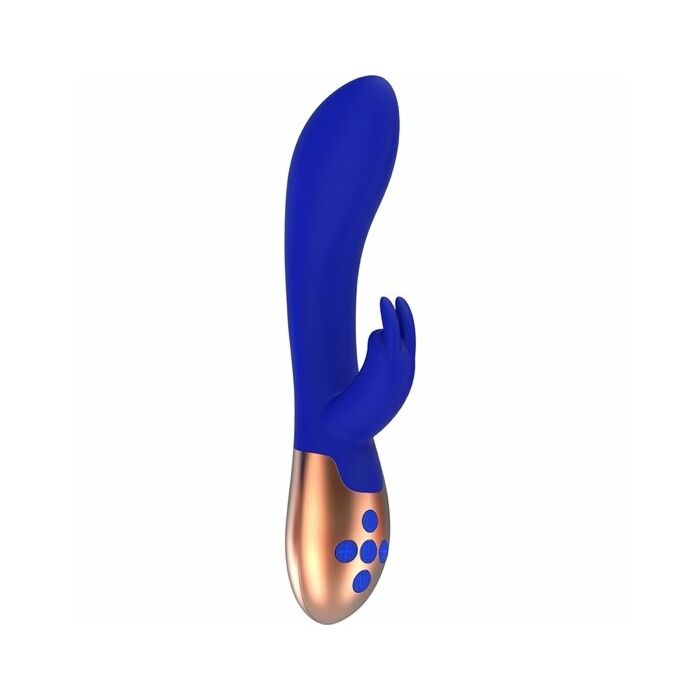Heating rabbit vibrator - opulent - blue