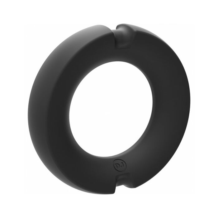 Hybrid silicone covered metal cock ring - 50mm