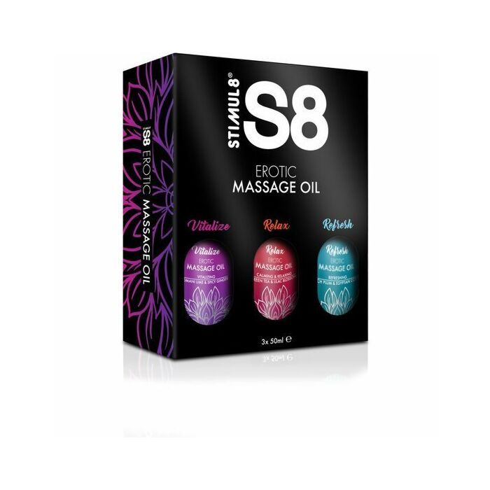 S8 massage oil box 3x 50ml